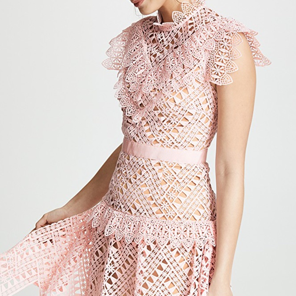 BNWT self-portrait abstract triangle short lace